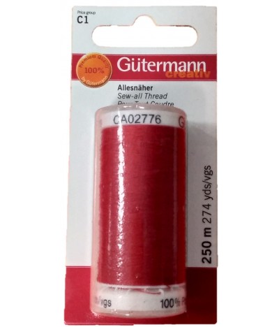 Gutermann Linha de Costura VERMELHA 640441 1un