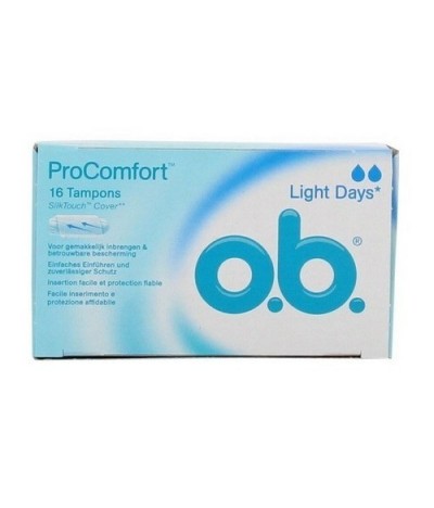 O.B. Tampões Light Days Pro Comfort 16un