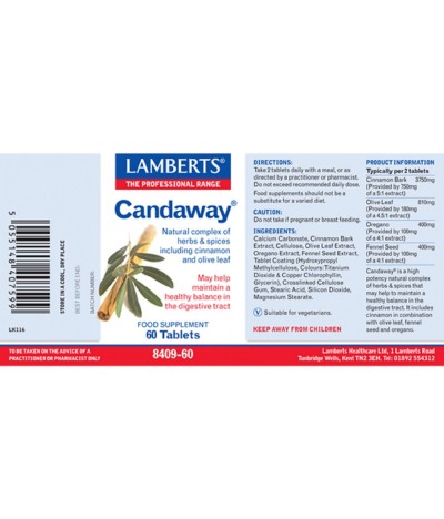 Lamberts Candaway DIGESTÃO 60un