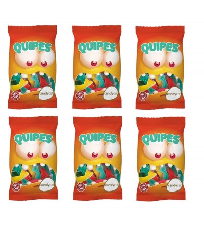 PACK FAMÍLIA 6 Quipes Gomas Tubarões Brilho 100gr