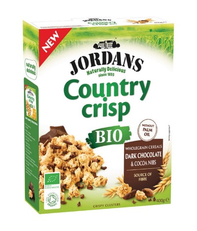 Jordans Country Crisp Cereais & Chocolate Negro BIO 400gr