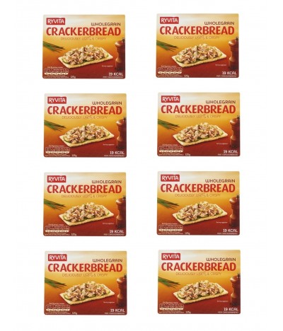 PACK FAMÍLIA 8 Ryvita Crackers Integrais 125gr
