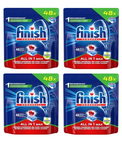 PACK 4 Finish Tudo em 1 Plus Anti-Gordura 48d