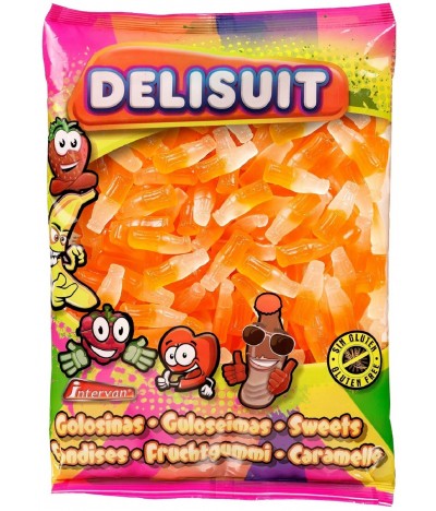 Delisuit Gominolas Botella Naranja Brillo 250un