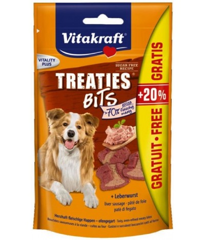 Treaties Bits Patê Fígado Cão 120gr+20%