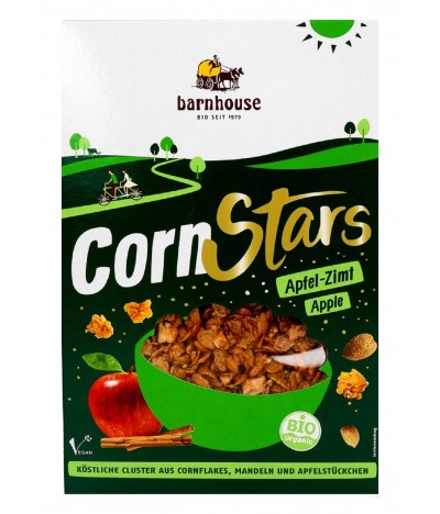 Barnhouse CornStars Maçã & Canela BIO 300gr