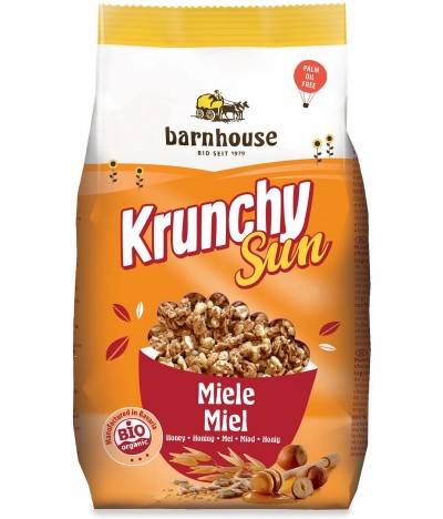 Barnhouse Muesli Krunchy Sun com Mel BIO 375gr