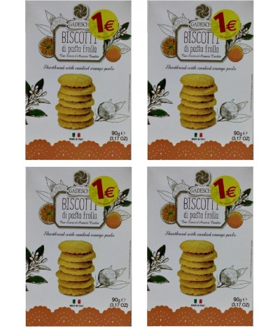 PACK FAMÍLIA 4 Gadeschi Biscoitos Laranja 90gr