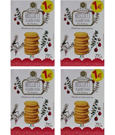 PACK FAMILIA 4 Gadeschi Biscoitos Mirtilo 90gr