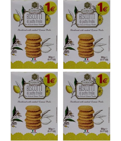 PACK FAMÍLIA 4 Gadeschi Biscoitos Limão 90gr