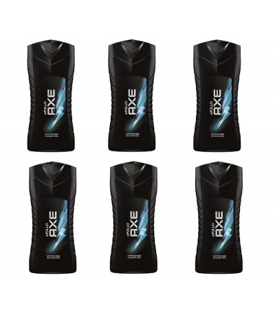 PACK FAMÍLIA 6 Axe Gel de Banho Apollo 250ml