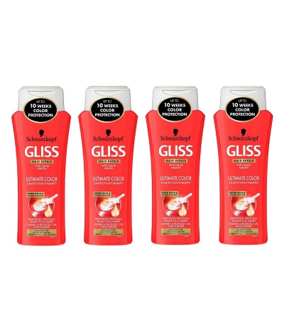 PACK FAMÍLIA 4 Gliss Champô Ultimate Color 400ml