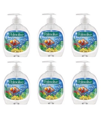 PACK FAMÍLIA 6 Palmolive Sabonete Líquido Aquarium 300ml