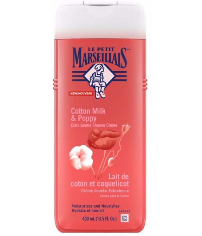 Marsellais Gel Banho Cotton Milk Poppy 400ml Marsellais Gel Banho Cotton Milk Poppy 400ml