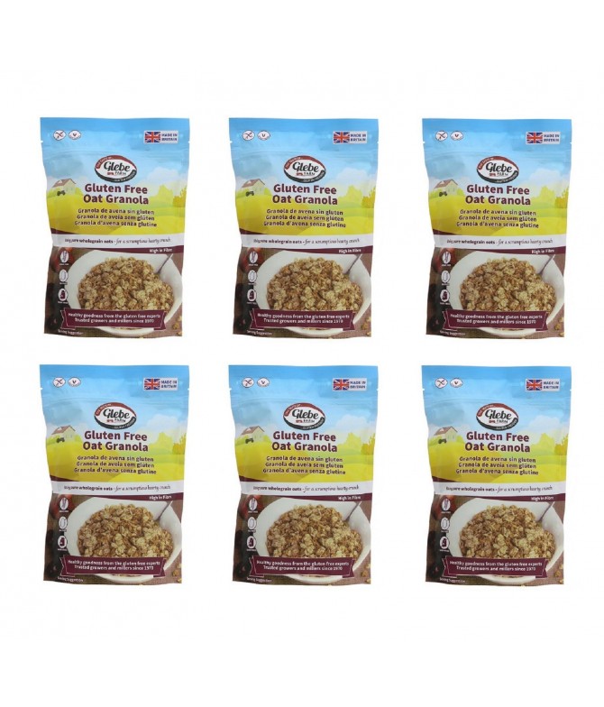 PACK FAMILIA 6 Glebe Granola Aveia SEM GLÚTEN 325gr PACK FAMILIA 6 Glebe Granola Aveia SEM GLÚTEN 325gr
