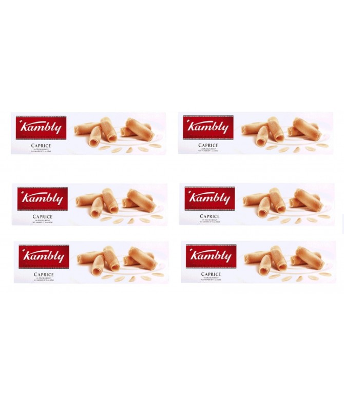 PACK FAMILIA 6 Kambly Bolachas de Amêndoa Caprice 100gr PACK FAMILIA 6 Kambly Bolachas de Amêndoa Caprice 100gr