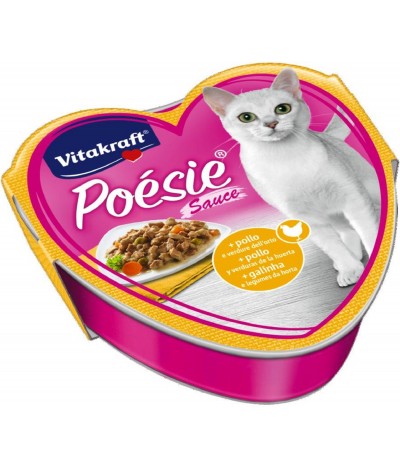Latinha Poesie Molho com Frango e Legumes para Gato Vitakraft