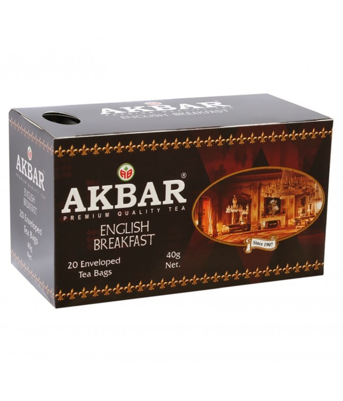 Akbar Chá Preto English Breakfast 20un Akbar Chá Preto English Breakfast 20un