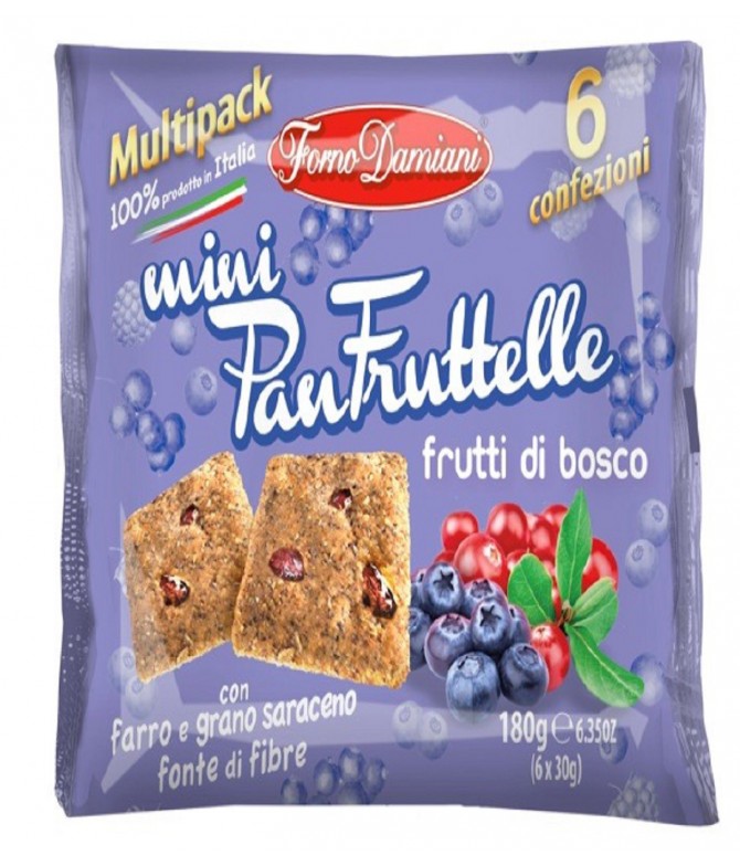 Mini PanFruttelle Frutos del Bosque 6x35gr Mini PanFruttelle Frutos del Bosque 6x35gr