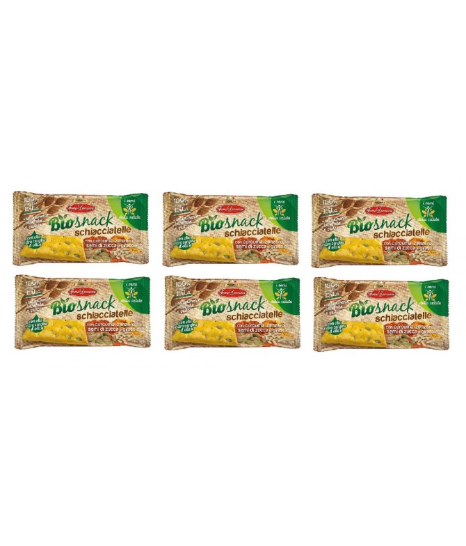 PACK FAMÍLIA 6 BioSnack Schiacciatelle Crackers Trigo 35gr PACK FAMÍLIA 6 BioSnack Schiacciatelle Crackers Trigo 35gr