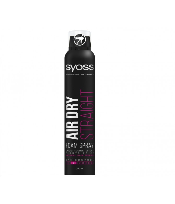 Syoss Espuma Air Dry Straight LISO 200ml