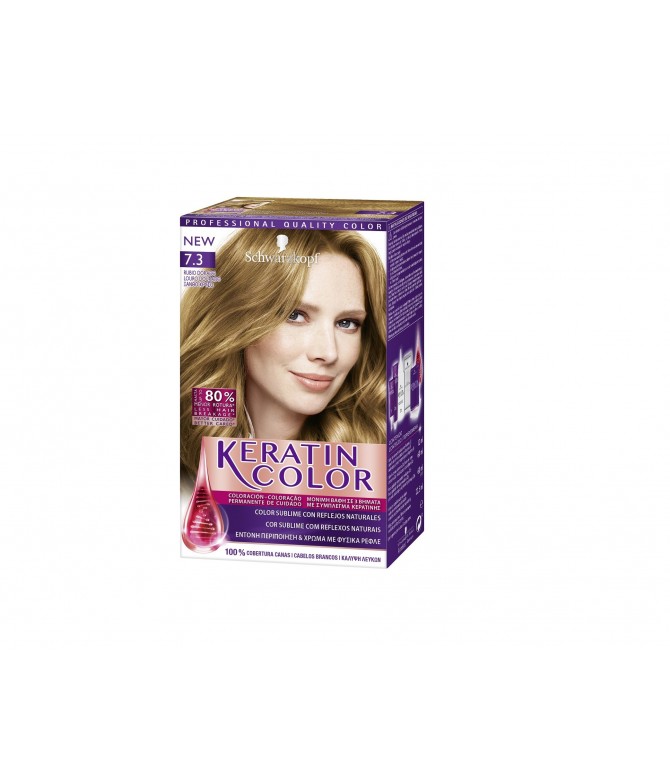 Schwarzkopf Keratin Color 7.3 Rubio Dorado 1un Schwarzkopf Keratin Color 7.3 Rubio Dorado 1un