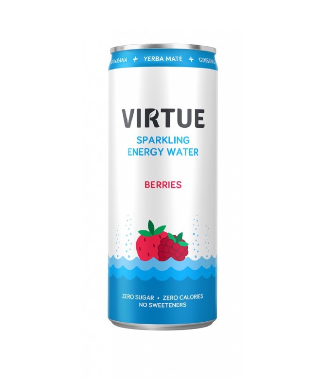 Virtue Água Energética Frutos Vermelhos 250ml Virtue Água Energética Frutos Vermelhos 250ml