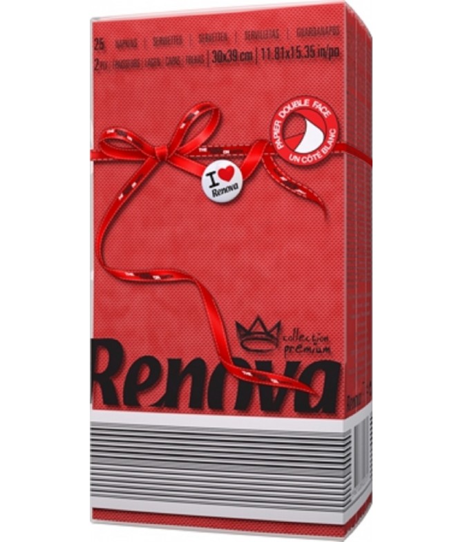 Renova Servilletas Red Label ROJO 2C 25un Renova Servilletas Red Label ROJO 2C 25un