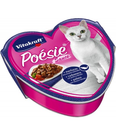 Latinha Poésie de Peixe com Massa e Tomate para Gato Vitakraft